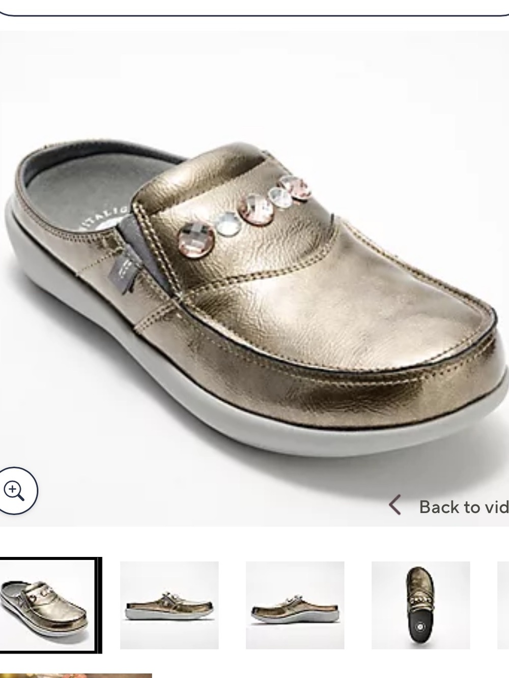 NWT Revitalign Siesta Slide Dazzle Mules - Size 9B